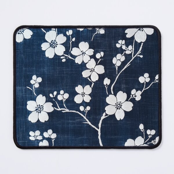 Artikelvorschau, Eleganter Kurume Kasuri: Kirschblüten-Indigo-Traum entworfen und verkauft von mi33x.