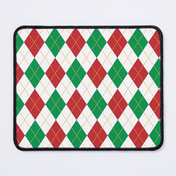 Item preview, Christmas Argyle red, green and white seamless pattern2 designed and sold by BeebooDesign.
