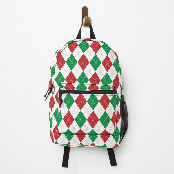 Item preview, Christmas Argyle red, green and white seamless pattern2 designed and sold by BeebooDesign.