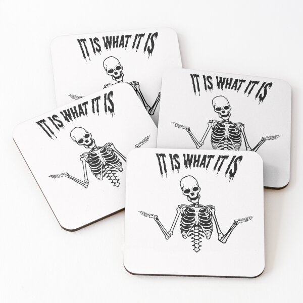 Item preview, It Is What It Is Skelleton Death Shrug designed and sold by incloudines.