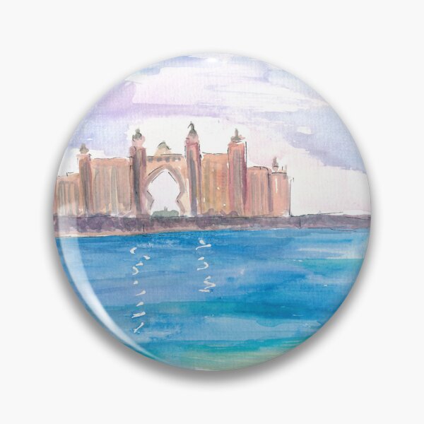 Item preview, Dubai Architectural and Iconic View of Hotel and Beach at Palm Jumeirah designed and sold by artshop77.