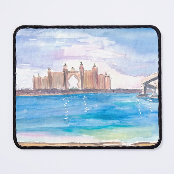Item preview, Dubai Architectural and Iconic View of Hotel and Beach at Palm Jumeirah designed and sold by artshop77.