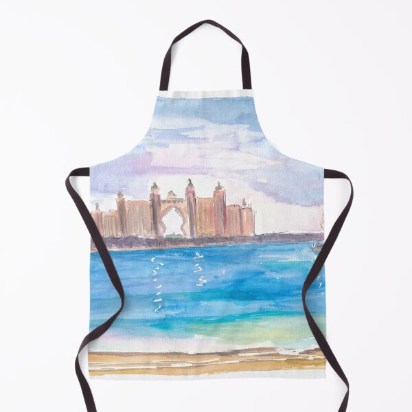 Item preview, Dubai Architectural and Iconic View of Hotel and Beach at Palm Jumeirah designed and sold by artshop77.