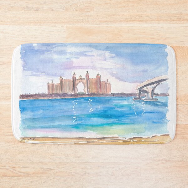 Item preview, Dubai Architectural and Iconic View of Hotel and Beach at Palm Jumeirah designed and sold by artshop77.
