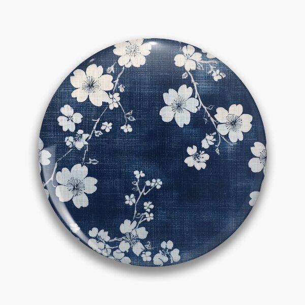 Artikelvorschau, Eleganter Kurume Kasuri: Kirschblüten-Indigo-Traum entworfen und verkauft von mi33x.