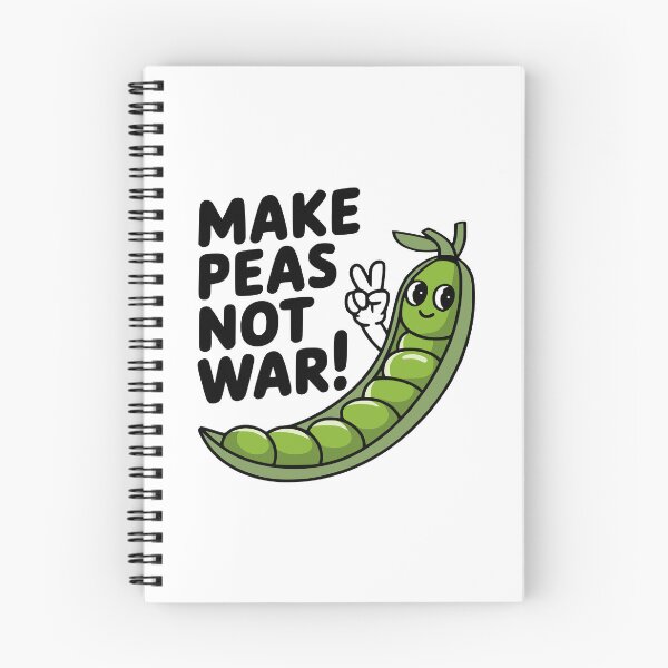 Item preview, Make Peas Not War! Cute Pea Pod Vegetable Pun designed and sold by PMCreative.