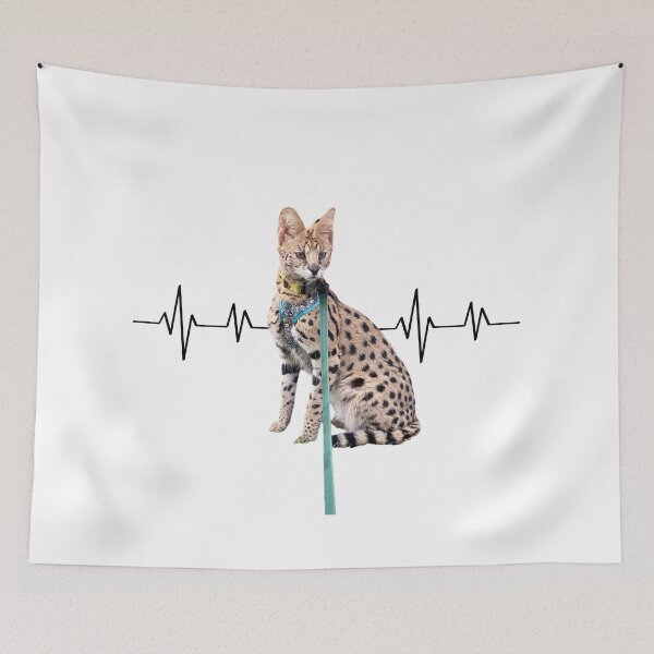 Item preview, Serval heartbeat designed and sold by Savannahheightz.