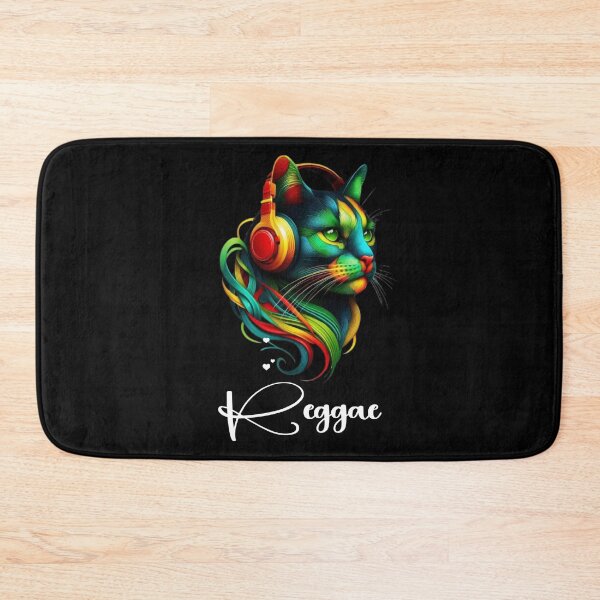 Item preview, Love Headphones Jamaican Cat Music Rasta Reggae Rastafari Roots Reggae Pride  designed and sold by Creat-Des.