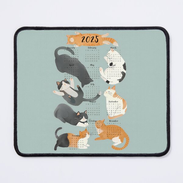 Item preview, Cat Calendar 2025 designed and sold by cafelab.