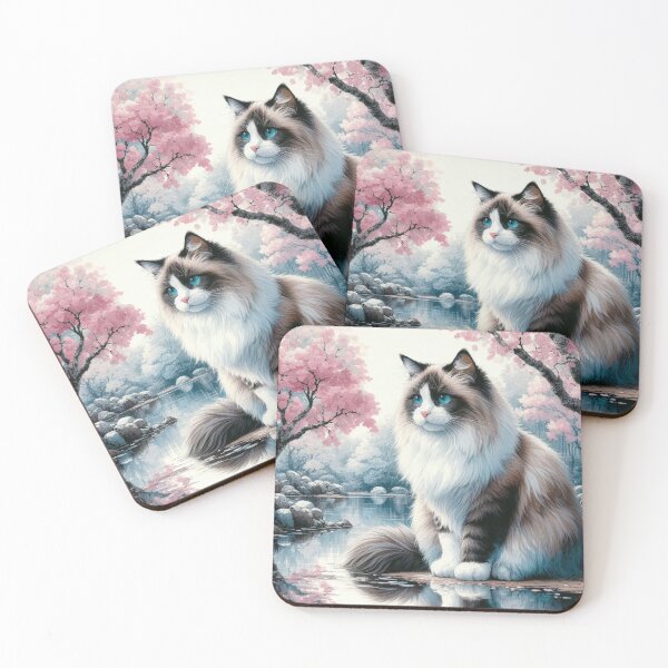 Item preview, The Cat in the Sakura Garden designed and sold by TopSprint.