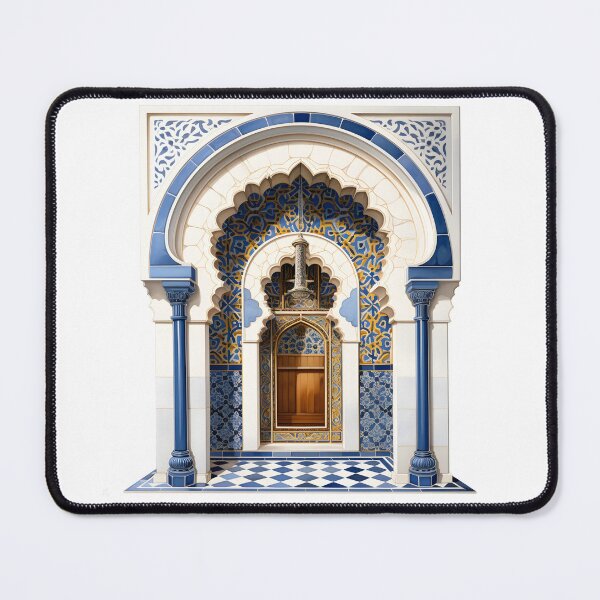 Item preview, Islamic Arch, Mosque Door Artwork | Moroccan Masjid Minimal Muslim Home Decor | Watercolour Arab Painting Islamic Wall Art designed and sold by Pink Pastel Studio.