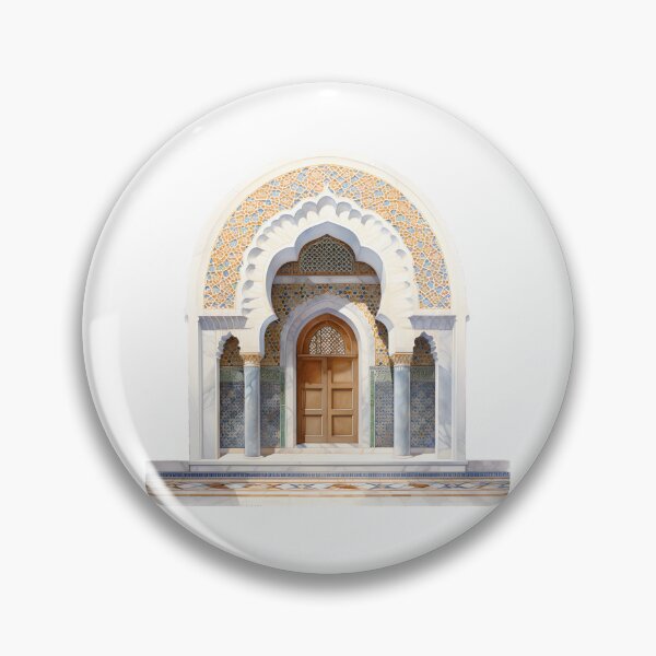 Item preview, Islamic Arch, Mosque Door Artwork | Moroccan Masjid Minimal Muslim Home Decor | Watercolour Arab Painting Islamic Wall Art designed and sold by Pink Pastel Studio.