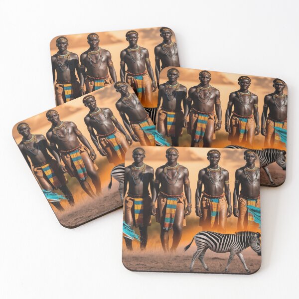 Item preview, African, strong men hunting designed and sold by Josejuju.