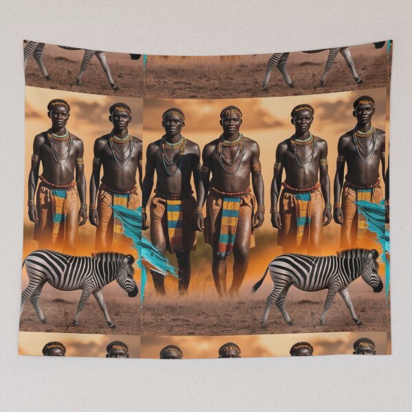 Item preview, African, strong men hunting designed and sold by Josejuju.