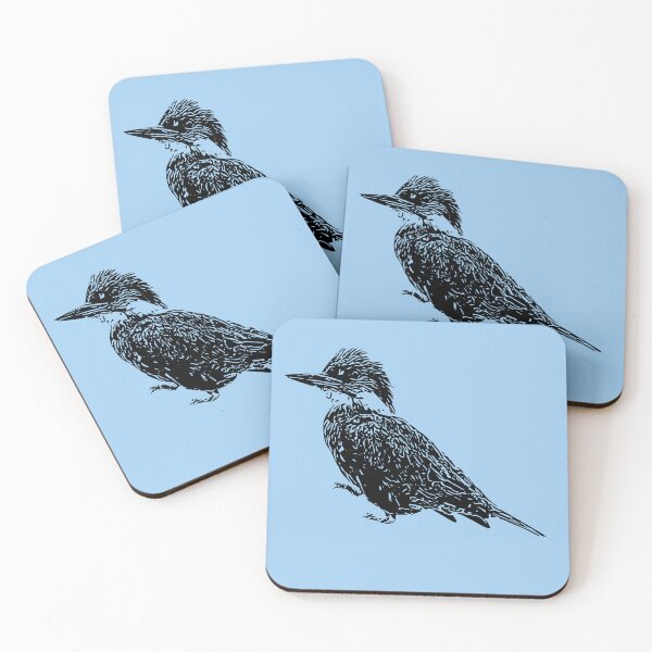 Item preview, Ringed Kingfisher Black Design  designed and sold by designsasstultd.