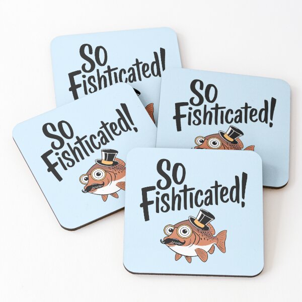 Item preview, So Fishticated! Cute Fancy Fish Pun designed and sold by PMCreative.