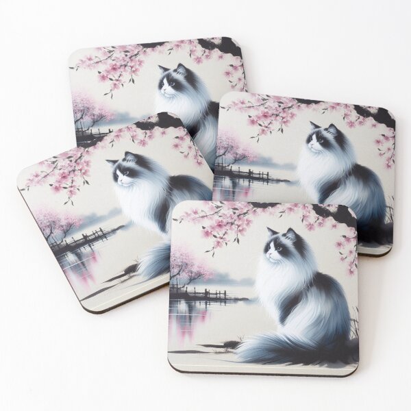 Item preview, The Cat in the Sakura Garden designed and sold by TopSprint.