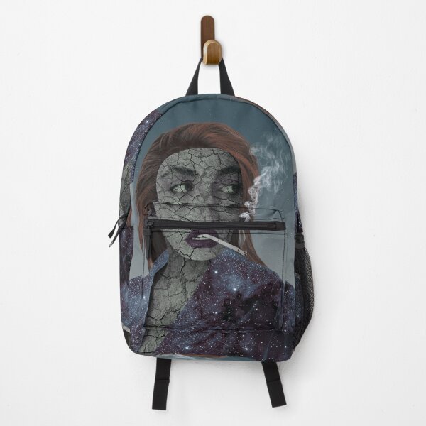 Item preview, Smoke Girl Portrait Surreal Collage Art designed and sold by Frida Why.