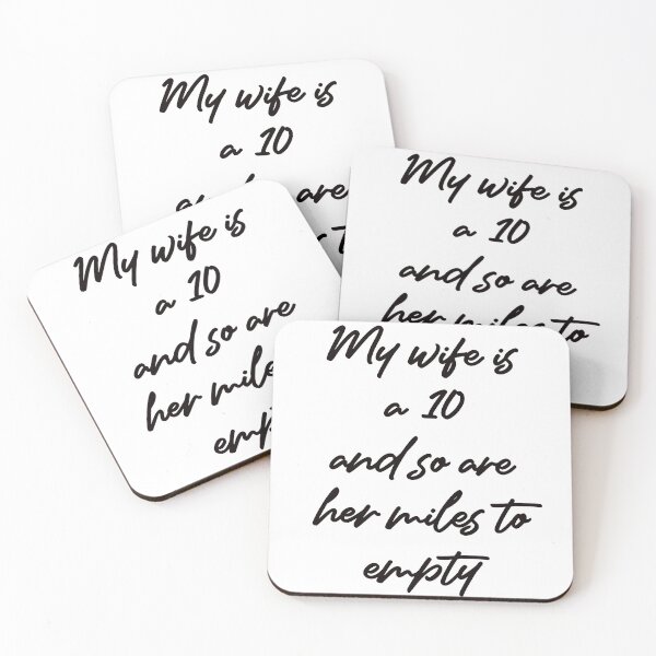 Item preview, My Wife Is A 10 And So Are Her Miles To Empty Funny Design for Husband designed and sold by SwanAndStone.