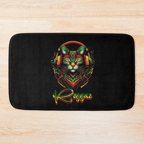 Item preview, Love Headphones Jamaican Cat Music Rasta Reggae Rastafari Roots Reggae Pride  designed and sold by Creat-Des.