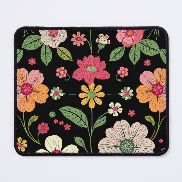 Item preview, Folksy flowers pattern designed and sold by GasconyPassion.
