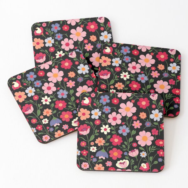 Item preview, Folksy flowers design designed and sold by GasconyPassion.