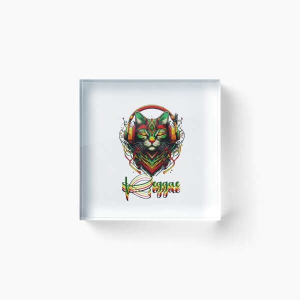 Item preview, Love Headphones Jamaican Cat Music Rasta Reggae Rastafari Roots Reggae Pride  designed and sold by Creat-Des.