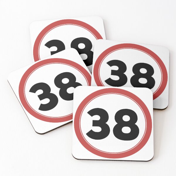 Item preview, Speed limit 38, happy 38th birthday designed and sold by Wolagno.