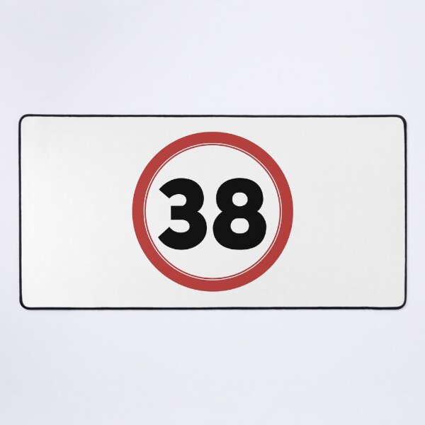 Item preview, Speed limit 38, happy 38th birthday designed and sold by Wolagno.