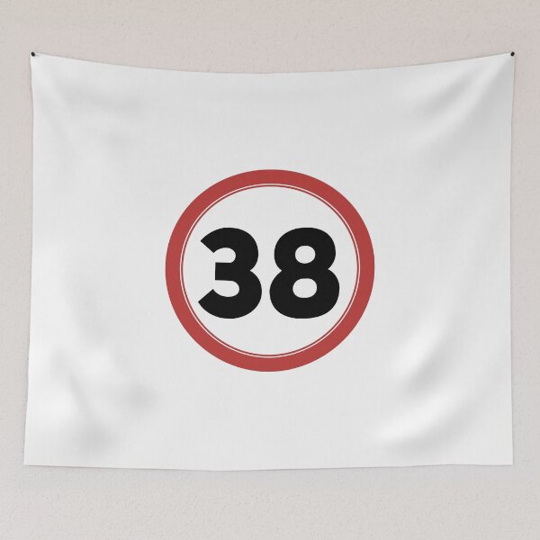 Item preview, Speed limit 38, happy 38th birthday designed and sold by Wolagno.