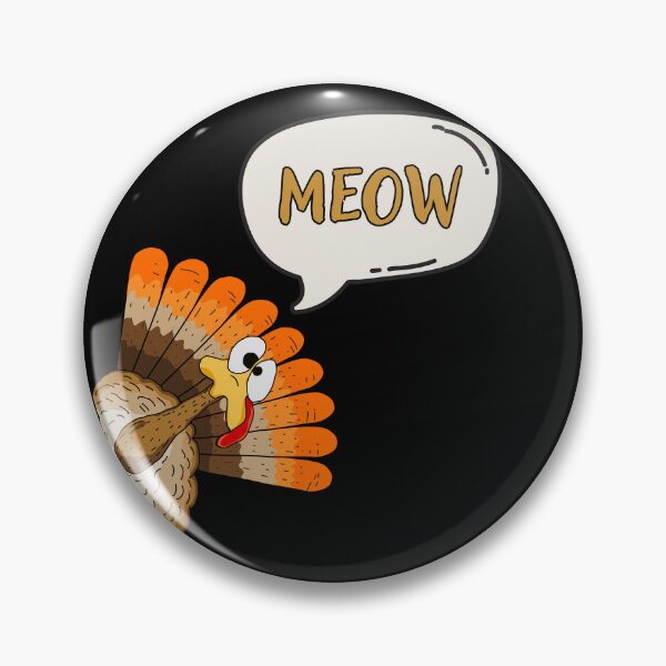 Item preview, Thanksgiving Cat Fake Cat Meow designed and sold by PistachioCream.
