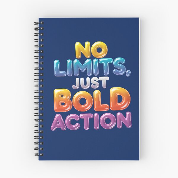 Item preview, No Limits, Just Bold Action designed and sold by Dot1001.
