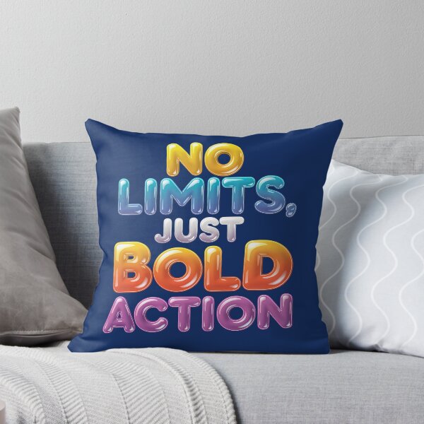Item preview, No Limits, Just Bold Action designed and sold by Dot1001.