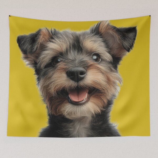 Item preview, Rafa the happy pooch designed and sold by FleurFrench.