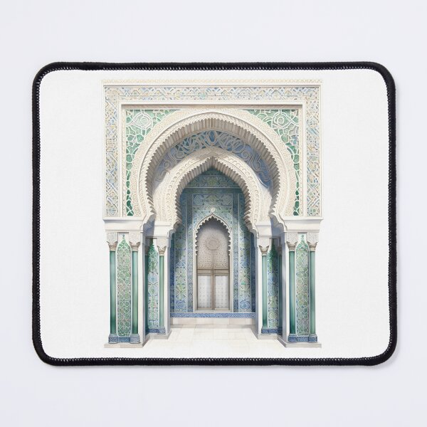 Item preview, Islamic Arch, Mosque Door Artwork | Moroccan Masjid Minimal Muslim Home Decor | Watercolour Arab Painting Islamic Wall Art designed and sold by Pink Pastel Studio.