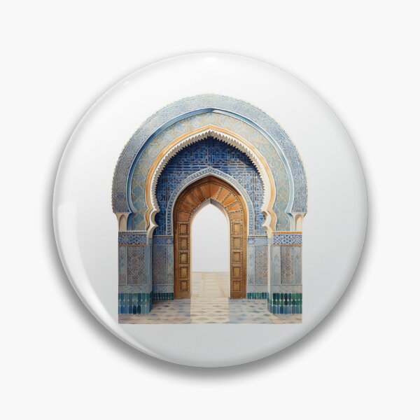 Item preview, Islamic Arch, Mosque Door Artwork | Moroccan Masjid Minimal Muslim Home Decor | Watercolour Arab Painting Islamic Wall Art designed and sold by Pink Pastel Studio.