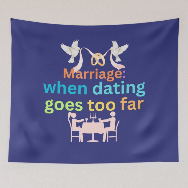 Item preview, Humor Marriage Slogan designed and sold by MerryCrown.