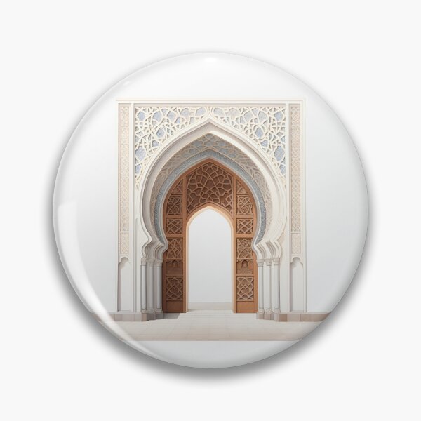 Item preview, Islamic Arch, Mosque Door Artwork | Moroccan Masjid Minimal Muslim Home Decor | Watercolour Arab Painting Islamic Wall Art designed and sold by Pink Pastel Studio.
