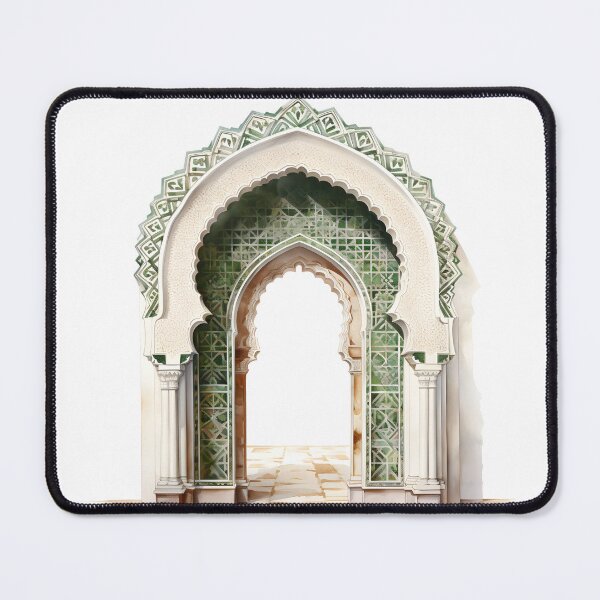 Item preview, Islamic Arch, Mosque Door Artwork | Moroccan Masjid Minimal Muslim Home Decor | Watercolour Arab Painting Islamic Wall Art designed and sold by Pink Pastel Studio.