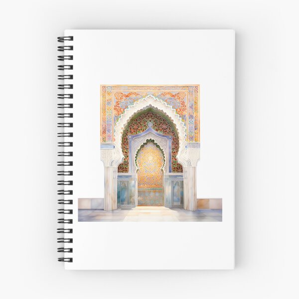Item preview, Islamic Arch, Mosque Door Artwork | Moroccan Masjid Minimal Muslim Home Decor | Watercolour Arab Painting Islamic Wall Art designed and sold by Pink Pastel Studio.