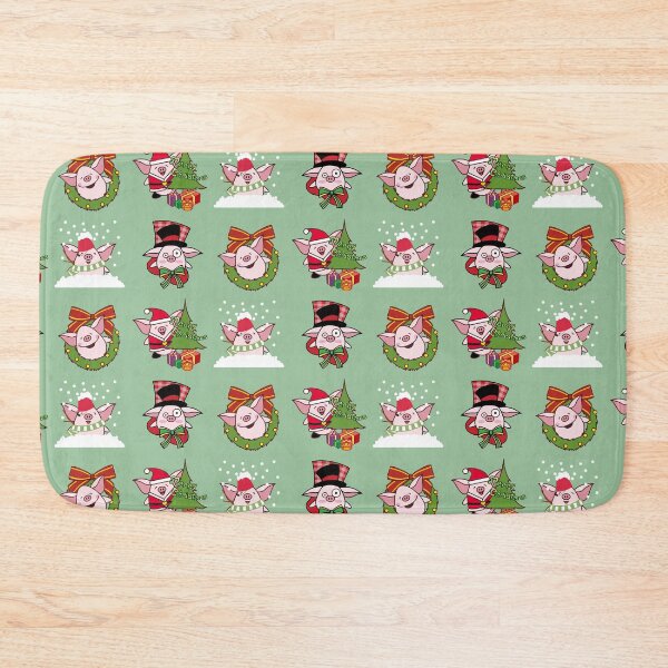 Item preview, Merry Pigmas Happy Christmas Pigs Sticker Pack and Socks designed and sold by MarikaJohnson.