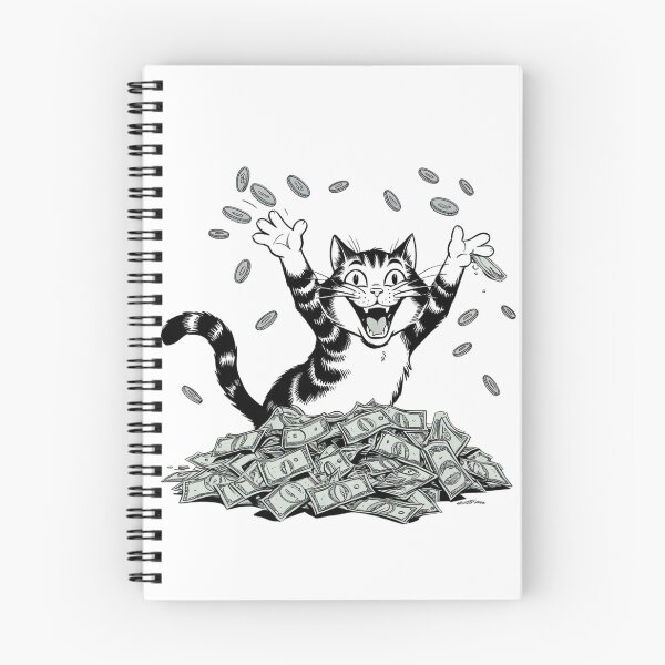 Item preview, comics cat spending money designed and sold by MessOnClothes.