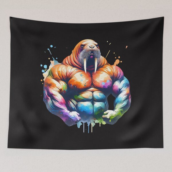 Item preview, Muscular Walrus  designed and sold by AwesomeBeyondLimits.
