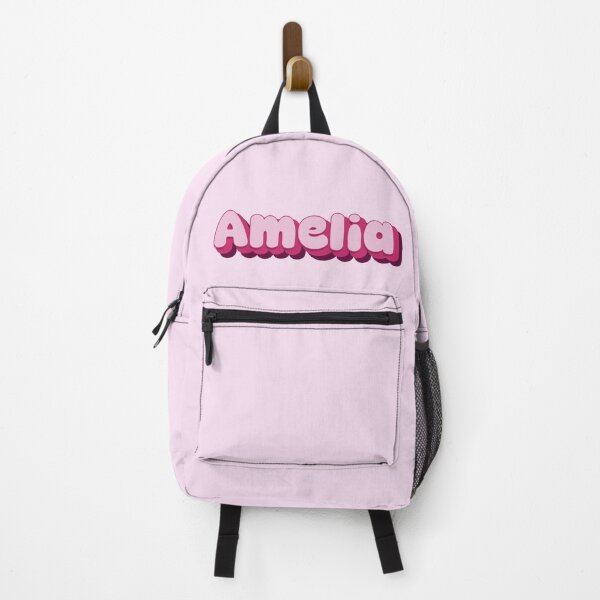 Item preview, Amelia Name - Baby Name - Retro Personalized Girl Name - Retro Colors Cute Pink Lettering - Vintage Style Typography - Retro Girly Typography - Pale Pink, Magenta, Hot Pink Amelia designed and sold by TheIconShop.
