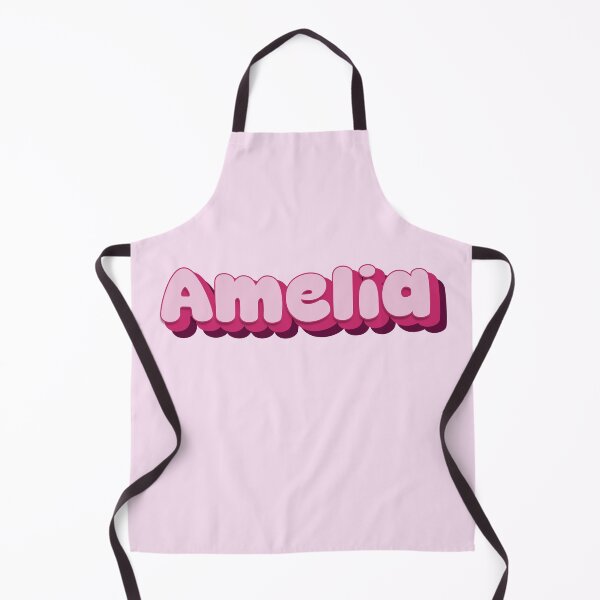 Item preview, Amelia Name - Baby Name - Retro Personalized Girl Name - Retro Colors Cute Pink Lettering - Vintage Style Typography - Retro Girly Typography - Pale Pink, Magenta, Hot Pink Amelia designed and sold by TheIconShop.