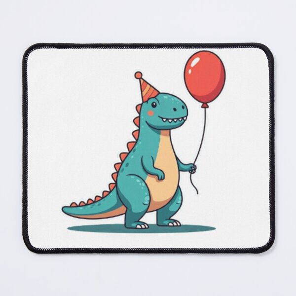 Item preview, Cute Dinosaur Party Vibes with Balloon and Party Hat designed and sold by SSulatul101.
