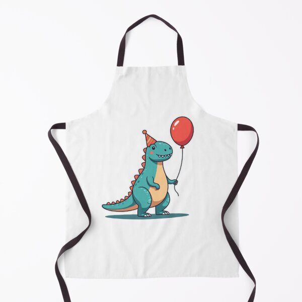Item preview, Cute Dinosaur Party Vibes with Balloon and Party Hat designed and sold by SSulatul101.