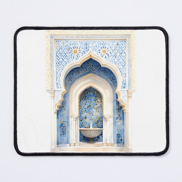 Item preview, Islamic Arch, Mosque Door Artwork | Moroccan Masjid Minimal Muslim Home Decor | Watercolour Arab Painting Islamic Wall Art designed and sold by Pink Pastel Studio.