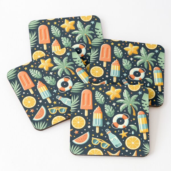 Item preview, Tropical Summer Vibes - Vibrant Beach Pattern designed and sold by Haji  Kamora.