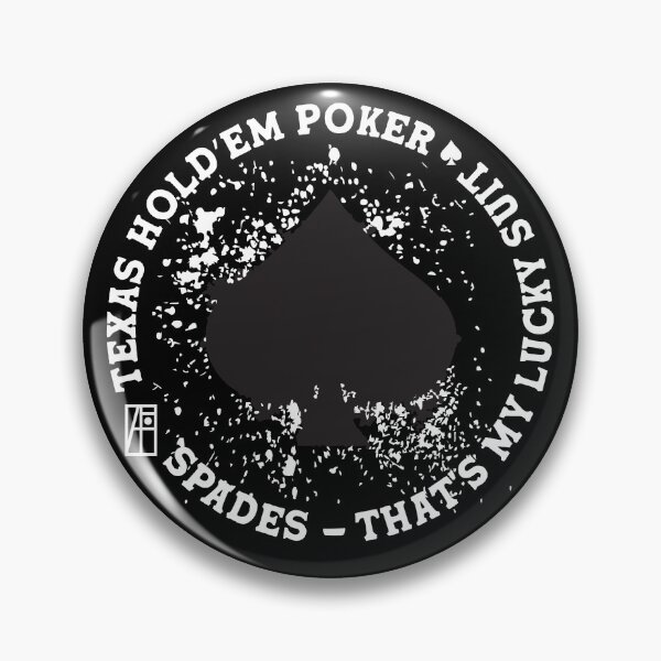Item preview, GAME - POKER - TEXAS HOLDEM - Spades - That's my lucky suit - 1 designed and sold by ArtProjectShop.